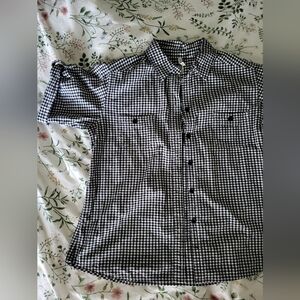 White Stag black and white Gingham Botton down